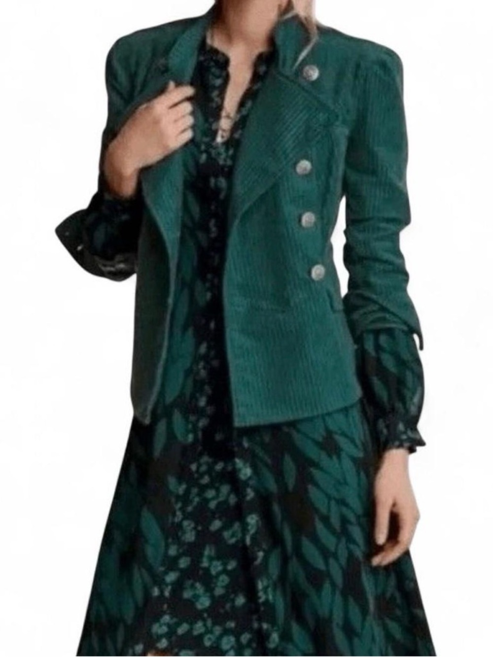 Cabi "Lennon" Jacket in Deep Spruce Green 🌲| Size: Small